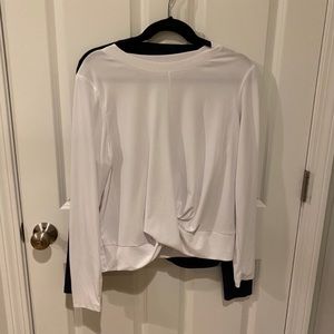 2 old navy twist front tops